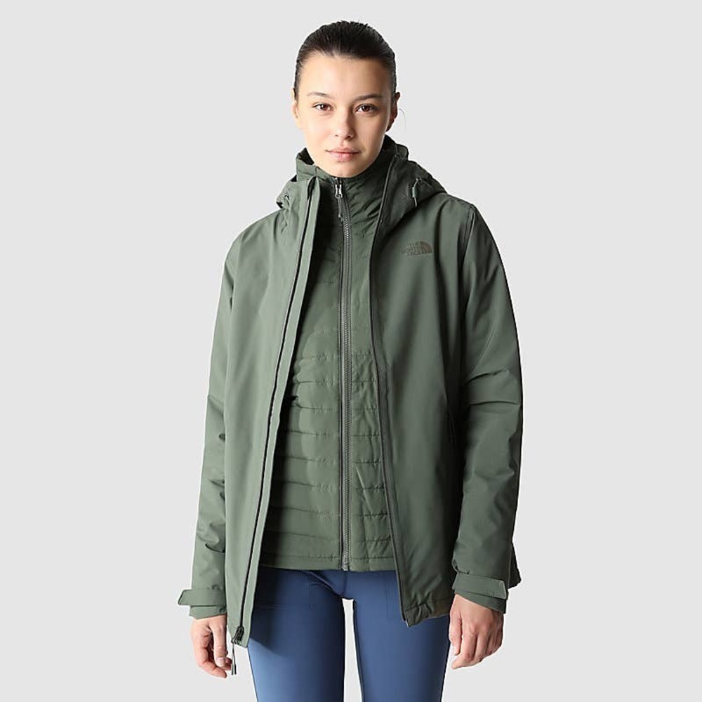New The North Face Carto Triclimate Jacket Long Sleeve Olive Size Xs